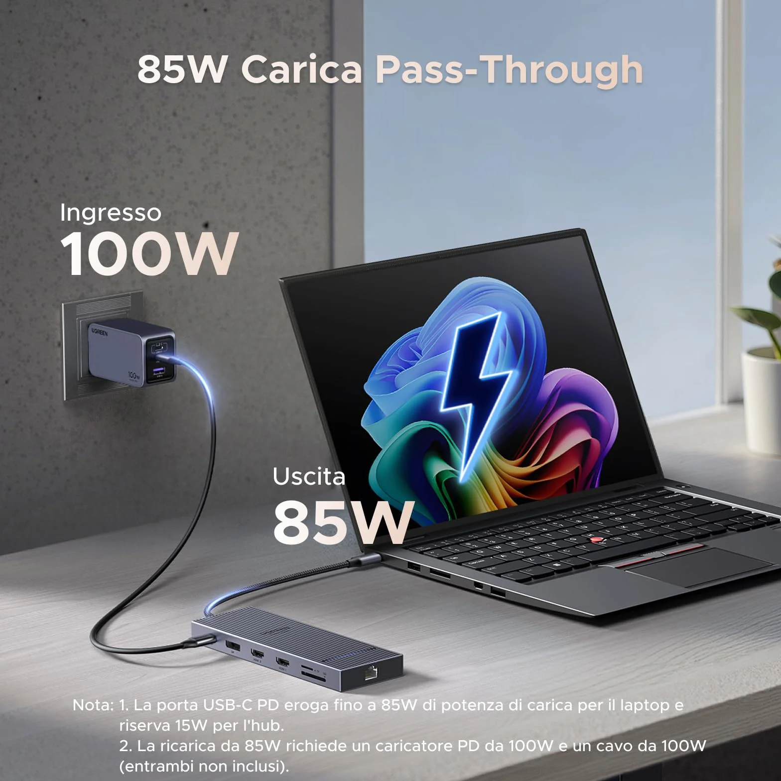 UGREEN Revodok Pro 3121 10Gbps Hub USB C Doppio HDMI 4K60Hz DisplayPort 4K120Hz 12 In 1 Docking Station USB C PD 100W Adattatore Ethernet Lettore di Schede SD TF Jack 3.5mm