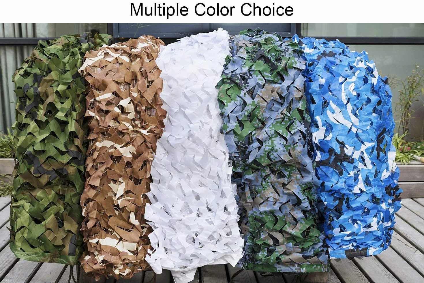 Rete Mimetica Militare Camouflage Net 1x2M 2x3M 1.5x4M 2x5M 2x6M 2x8M 3x3M 3x6M 4x5M 4x6M 5x5M 6x6M per Caccia Decorazione Ombra