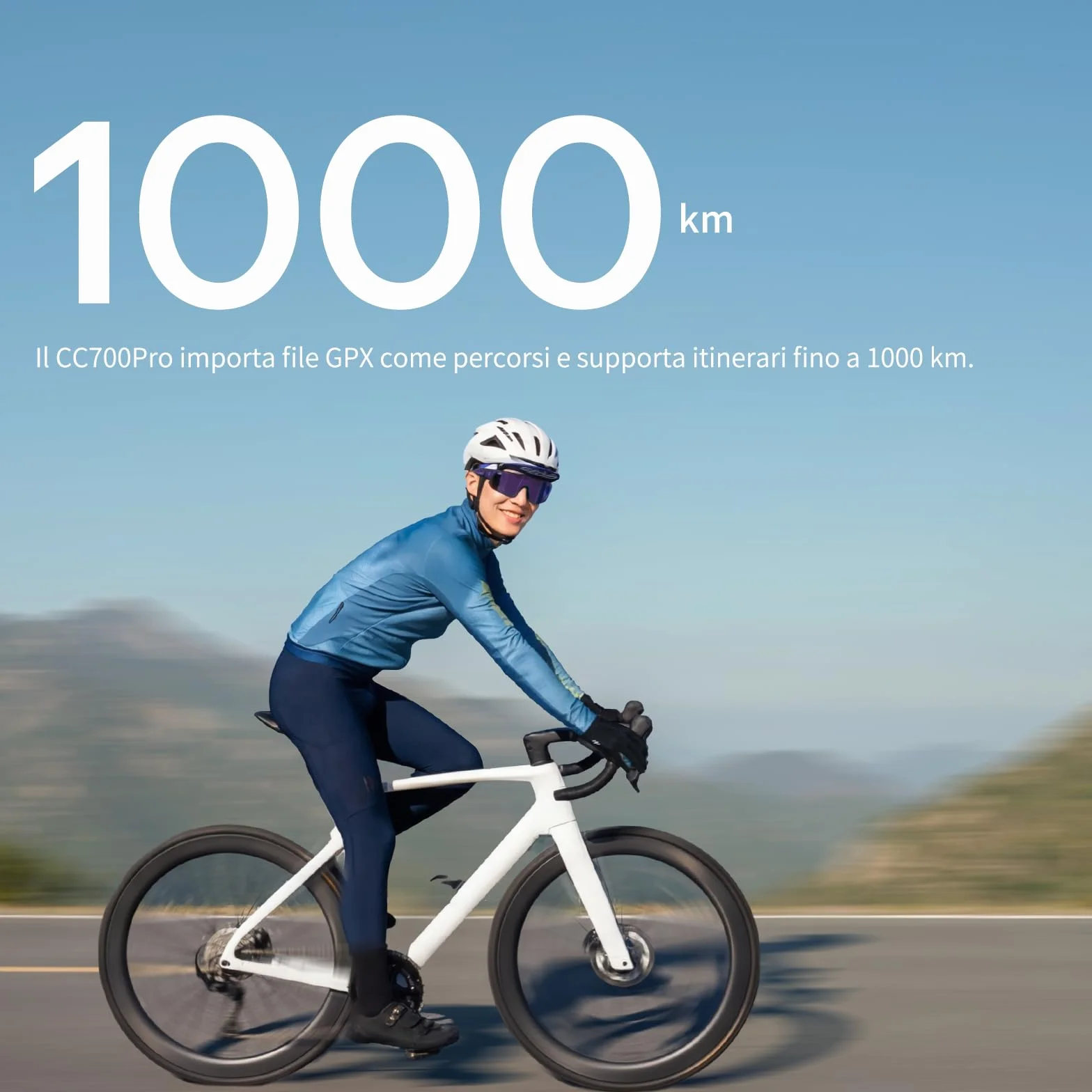 GEOID CC700 Pro GPS Ciclocomputer Touchscreen 2,8 Pollici Mappe Complete IPX7 Impermeabile