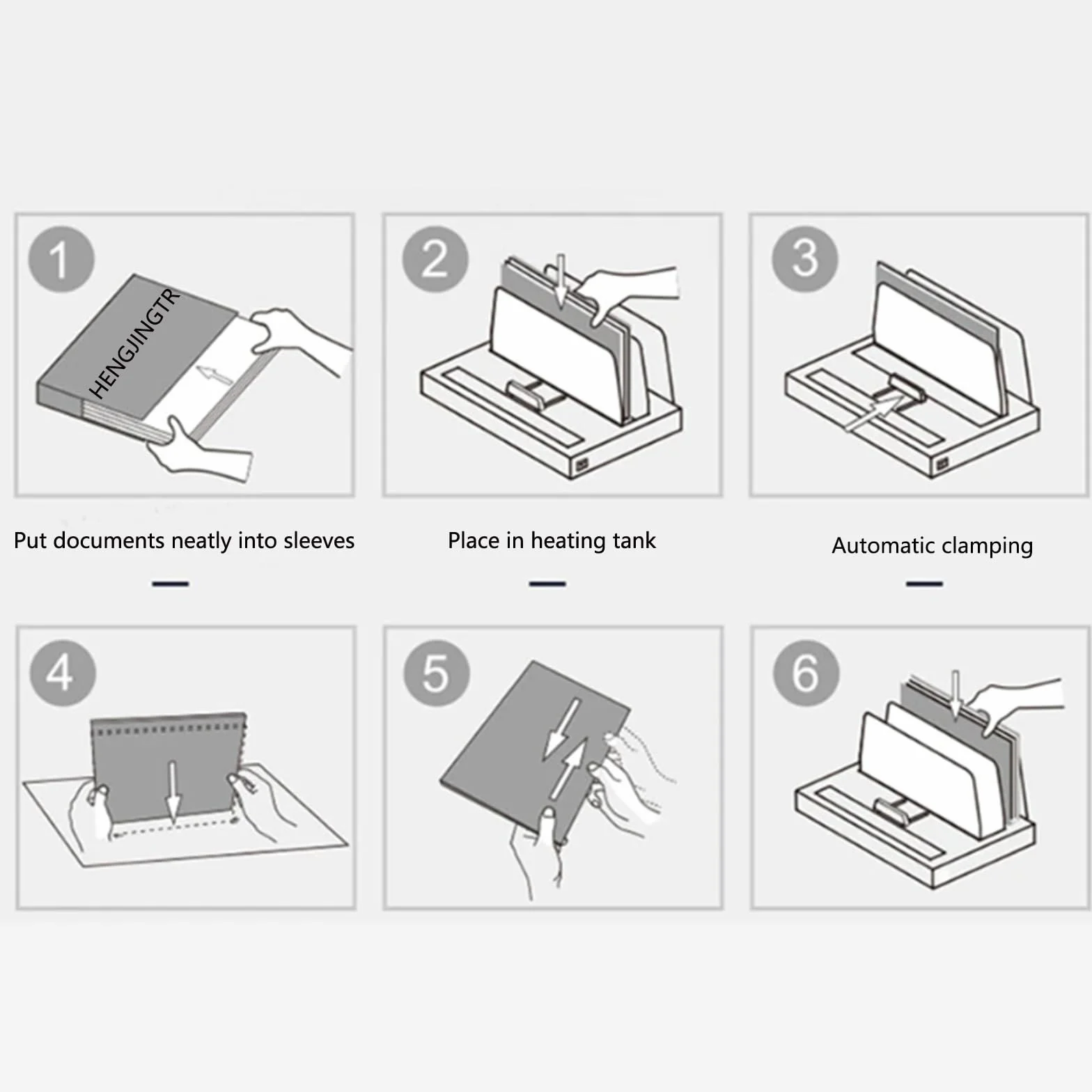 Macchina di Rilegatura Termica Desktop Elettrica da 100 W, 220 V 1-50 Mm Spessore di Legame Macchina di Legame Termico Universale per Documenti E Libri per Ufficio Vincolanti
