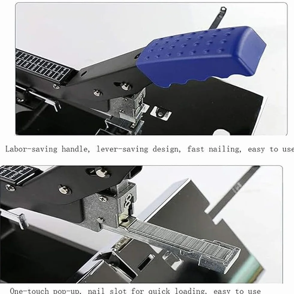 Cucitrice da scrivania resistente, rilegatrice manuale piatta, formato A3/A4, capacità 60 fogli, pinzatrice per opuscoli per ufficio e casa, ideale per rilegatura di libri e brochure