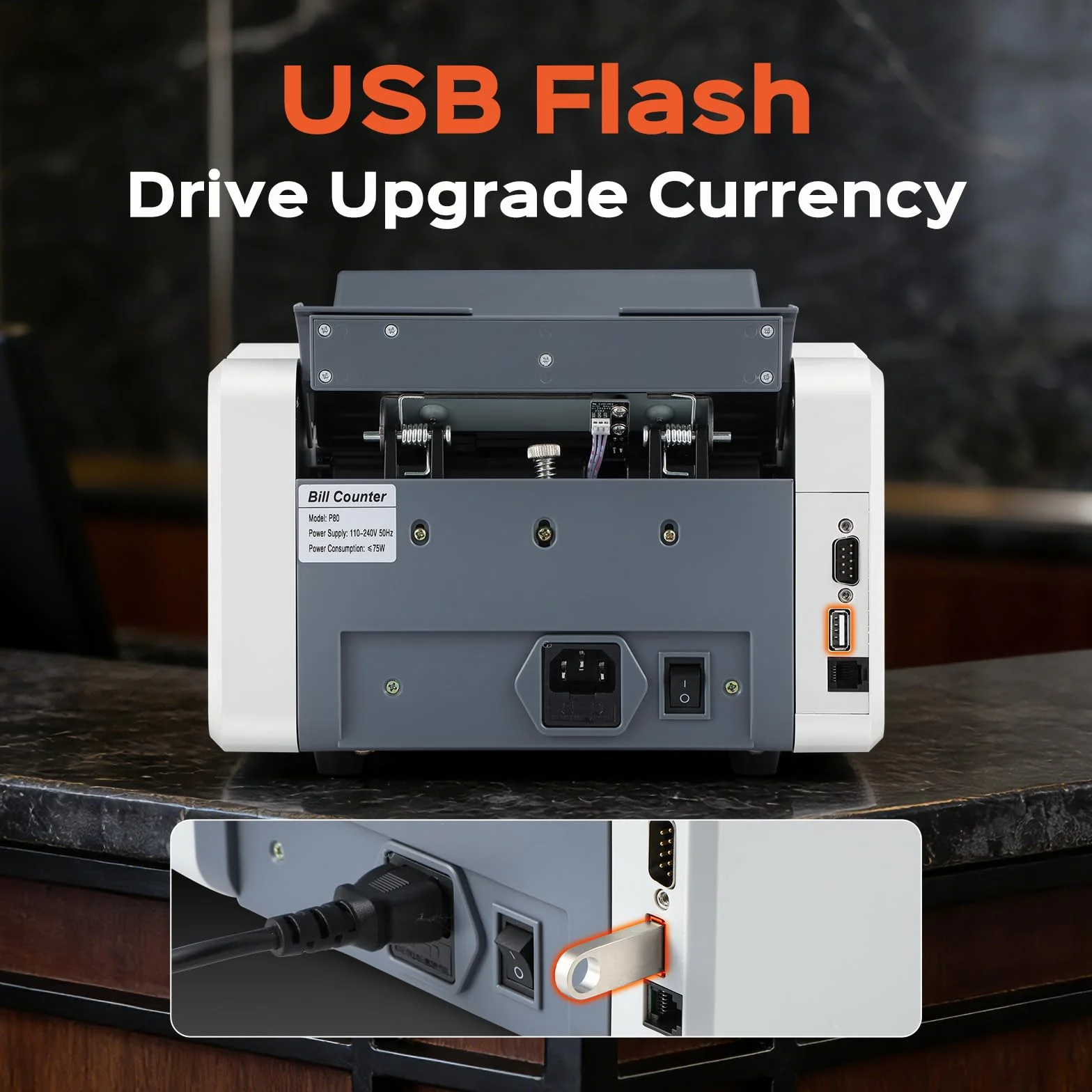 Bonvoisin Conta Banconote Professionale, Conteggio del Valore per Tagli Misti, Macchina Conta Soldi con Rivelazione di Falsi 1CIS/UV/IR/MG, Contabanconote Schermo Tattile,1500 Banconote/Min