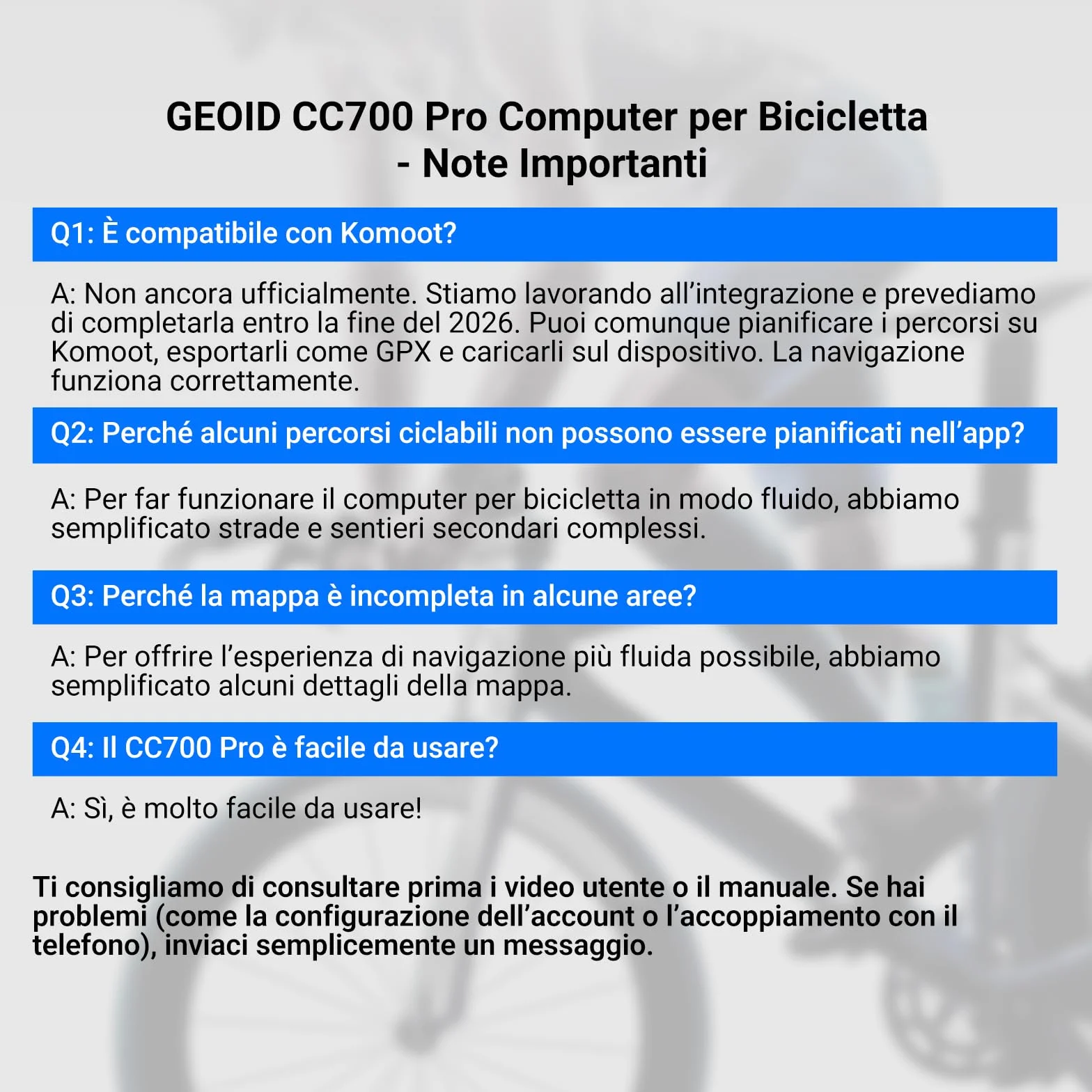 GEOID CC700 Pro GPS Ciclocomputer Touchscreen 2,8 Pollici Mappe Complete IPX7 Impermeabile