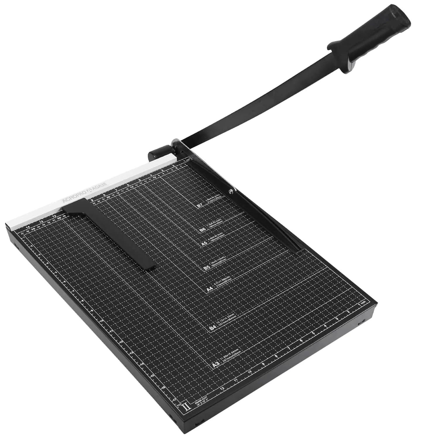 ACROPAQ Taglierina per Carta, Con Capacità di Taglio di 8 Fogli, Taglio Fino a 460 mm, Dimensioni Compatte - Tagliacarta a Leva per A3 e A4, Taglia Carta di Precisione