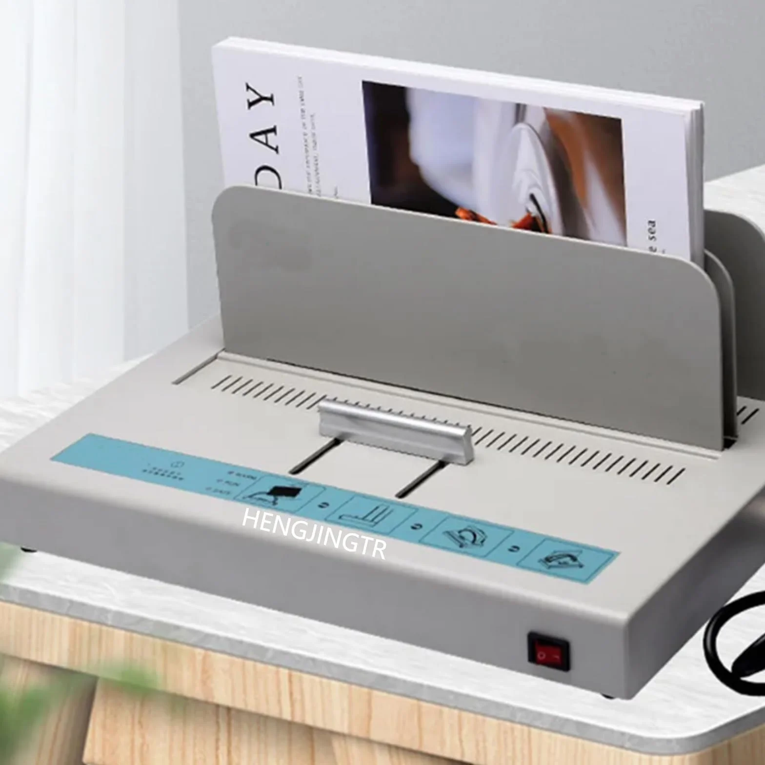 Macchina di Rilegatura Termica Desktop Elettrica da 100 W, 220 V 1-50 Mm Spessore di Legame Macchina di Legame Termico Universale per Documenti E Libri per Ufficio Vincolanti